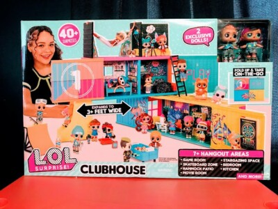 #ad LOL Clubhouse 40 Piece Playset including Boy and Girl Dolls Accessories included $74.00