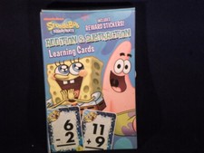 SPONGE BOB Square Pants Add Subtract Learning Flash Cards Stickers S13-6