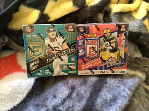 2023 & 2022 Panini Donruss Elite Football Factory Sealed Hobby Boxes Nice