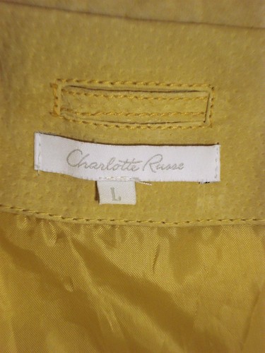 Pre-Owned Charlotte Russ Genuine Leather Jacket Size L - Picture 11 of 12