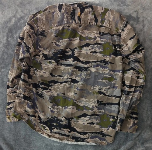 Browning Hunting Camo Men's Long Sleeve ButtonUp Shirt Size Mens Medium - Picture 4 of 5