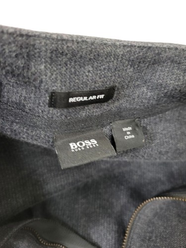 Hugo Boss Gray 100% Cotton Full Zip Sweater Women Size Small - Picture 3 of 6