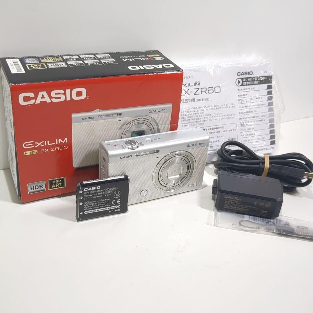 MINT] CASIO EXILIM HIGH SPEED EX-ZR60 White 16.1MP Digital