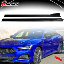 86.6' Side Skirts Rocker Panel Lip Splitter For Acura TLX 2020+