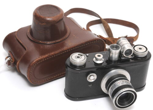 Corfield Periflex 1 Black w. Lumar-X 3,5/50mm lens matching case 35mm film came - Bild 1 von 8