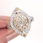 1.25ct Fancy Yellow Round Brilliant Cut Diamond Right-Hand Ring