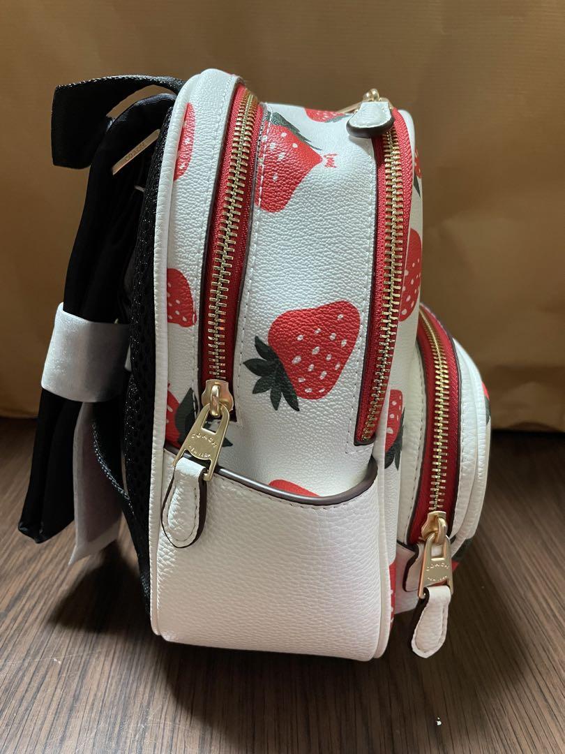 NWT Coach Mini Coat Backpack Rucksack Strawberry CH328 | eBay