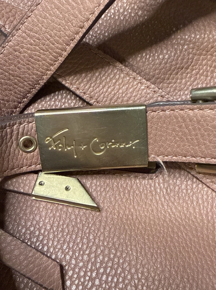 Bolso Bandolera Foley + Corinna Essential City Rosa Marrón Imitación Cuero Plegable Foto 2 de 4