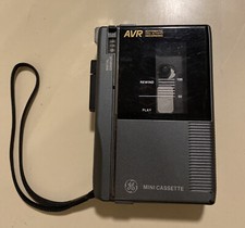 VINTAGE GE AVR Mini Cassette Player/Recorder Model No. 3-5356A
