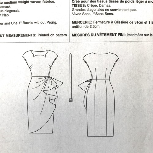 Butterick Schnittmuster B5880 Vintage Pin Up Kleid mit Gürtel Rüschen 50er Retro - Bild 13 von 22