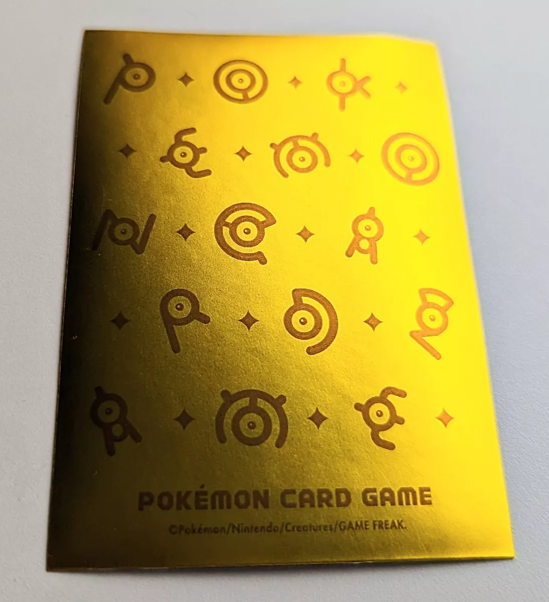 Golden Unown Individual Japanese Pokemon Center Card Sleeves (X1)