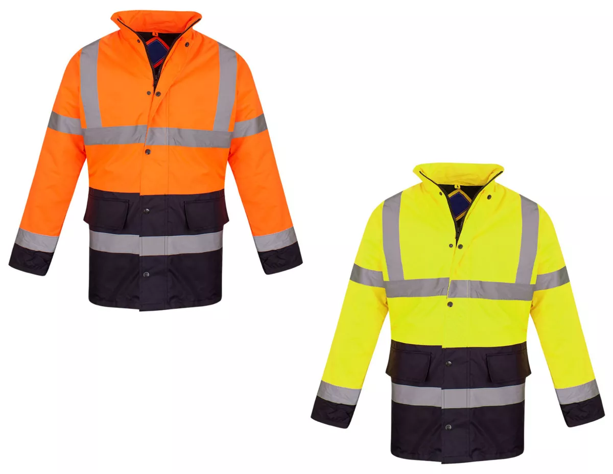 Warrior Hi-Vis Bomber Jacket - Fluorescent Yellow