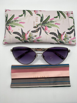 Ted Baker Gold Frame Sunglasses with Mauve Lenses s-l400.jpg main image 2