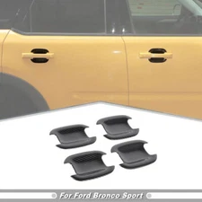 Car Door Handle Bowl Cover Trim For Ford Bronco Sport 21-2024 Accessories Carbon