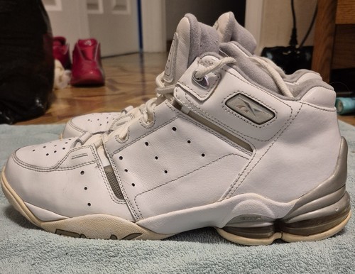 Old School Reebok RB 607 PYE 4-168549 Basketballschuhe Größe 11 weiß/silber - Bild 5 von 9