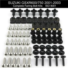 For Suzuki GSXR600 GSXR750 2001 2002 2003 Complete Fairing Bolts Screws Nuts Kit