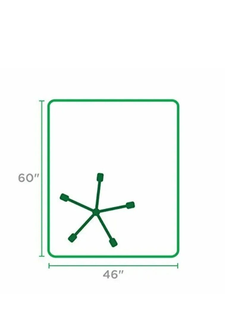 Dimex 46x60 Clear Rectangle Office Chair Mat Medium Pile Carpet