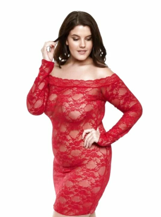 Ann summers top red lace dress