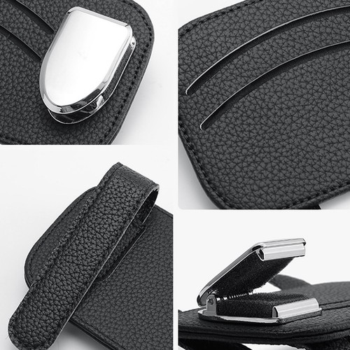 Car Sun Visor Storage Glasses Ticket Credit Card Organizer Holder Interior - Picture 10 of 15