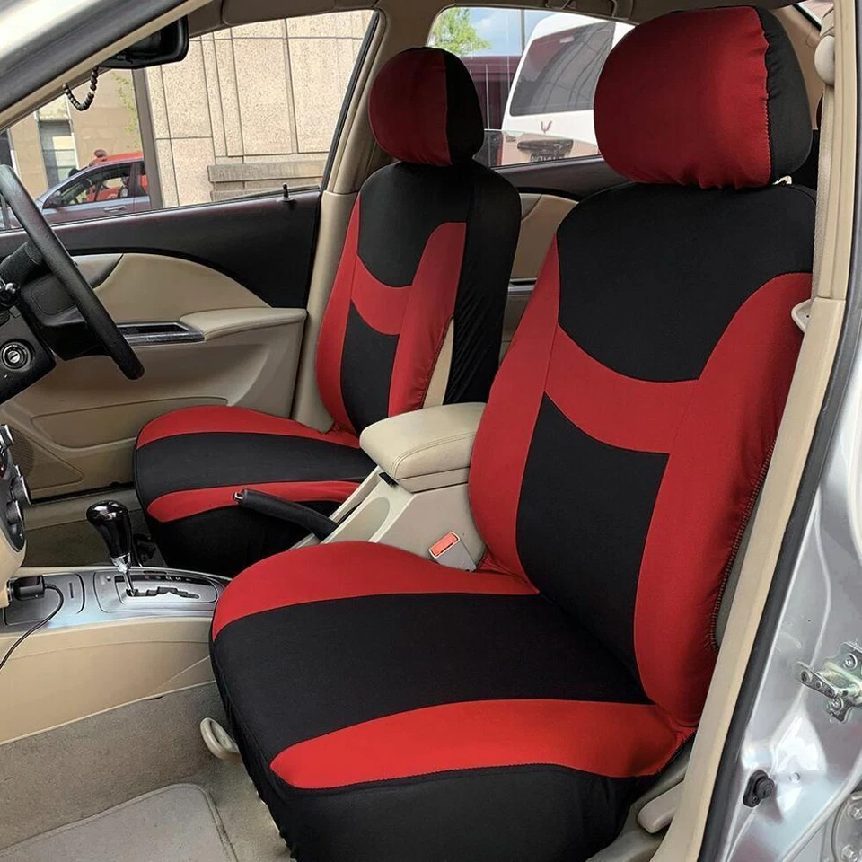 Juego completo de 5 fundas de asiento transpirables universales para coche protector de cojín delantero trasero Foto 2 de 4