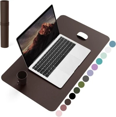 YSAGI Schreibtischunterlage Mauspad aus Leder und rutchfestem Wildleder