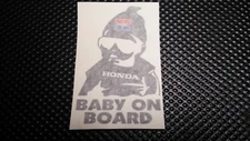 Honda ATC Baby on Board Decal Sticker "BLACK". 3 Wheeler 200X 250R 350X 90 110