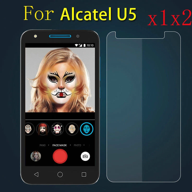1/2x 9H Tempered Glass Screen Protector Protective Guard Film For Alcatel U5 - image 2 of 4
