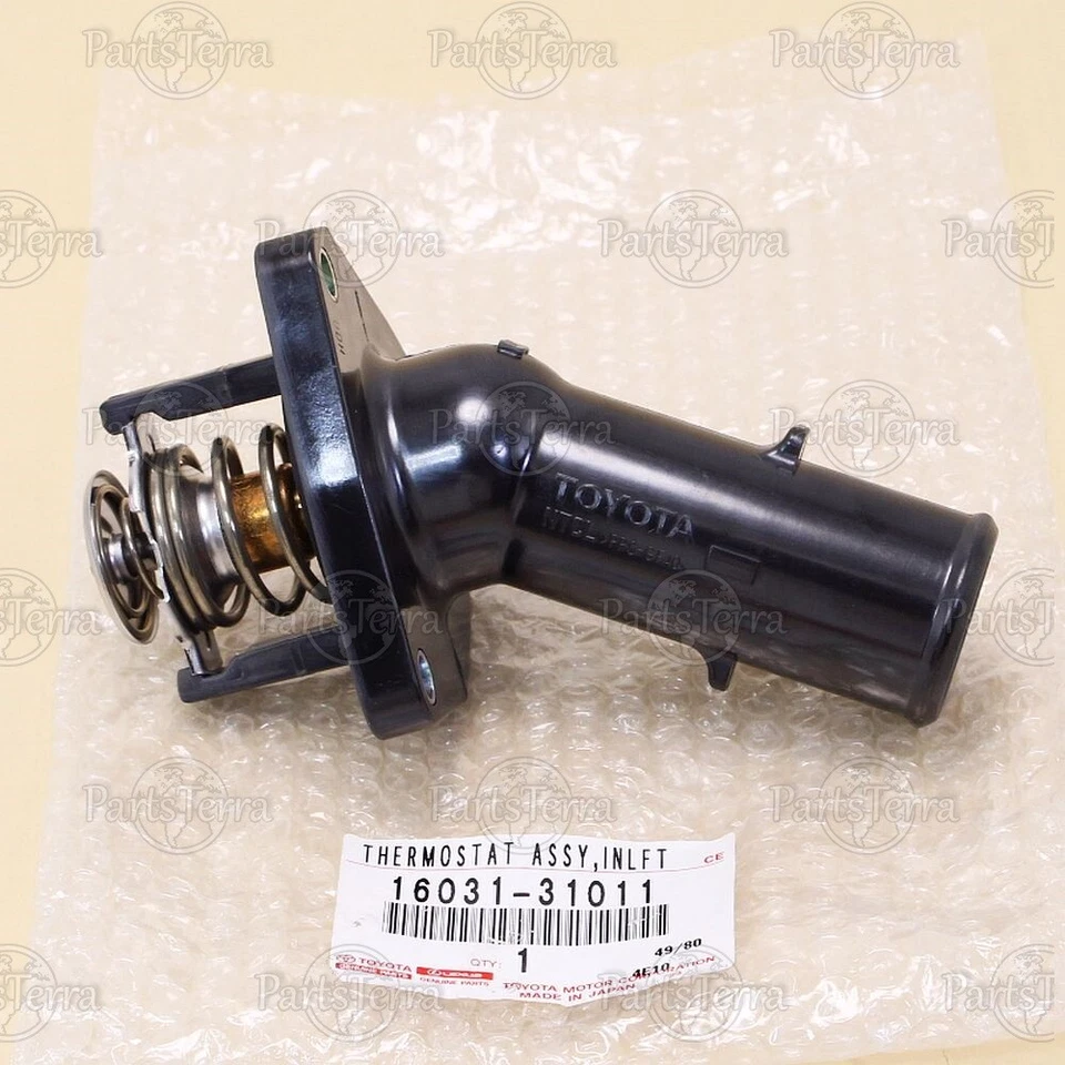 Kit termostato refrigerante motor Toyota genuino 16031-31011 OEM con carcasa 4RUNNER Foto 3 de 4