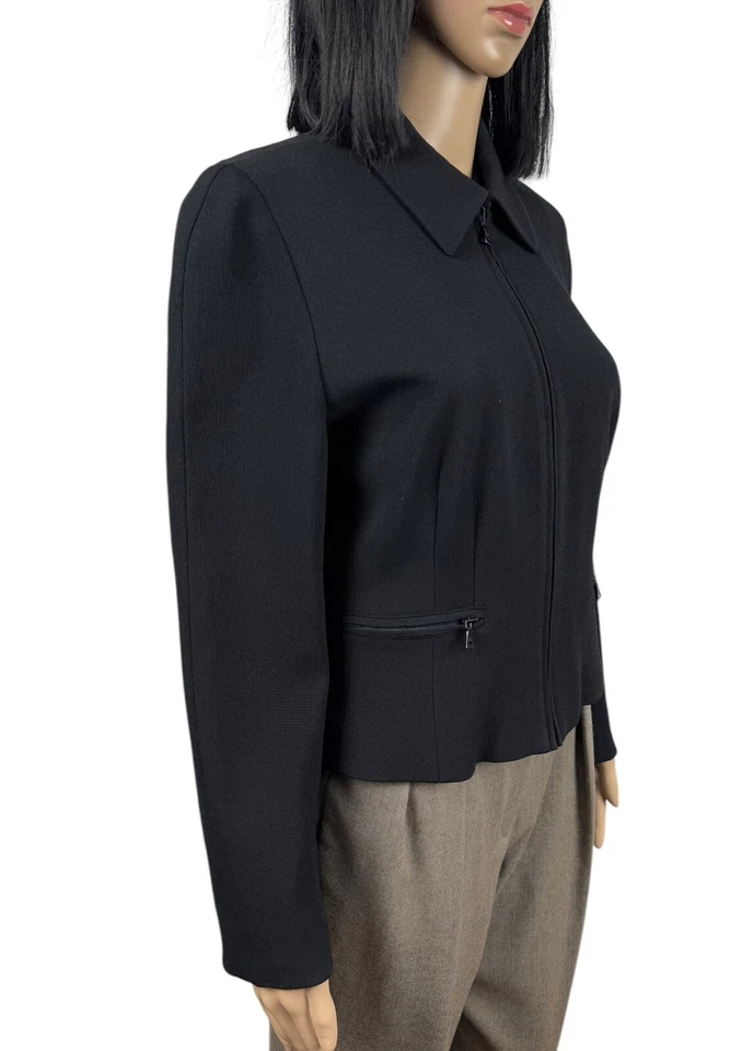 Prada 90s Acetate Collared Zip Jacket size L Vintage - Image 3 of 4