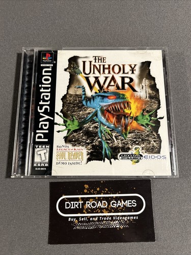 The Unholy War (Sony PlayStation 1, PS1 1998) Complete w/ Reg Card Tested