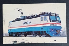 Amtrak No. 900 Train AEM7 Electric Locomotive Railway Postcard c1980s UNP