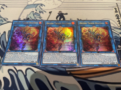 Yugioh Decode Talker Heatsoul Ultra Rare GFP2-EN005 x3 Near Mint 1st Edition