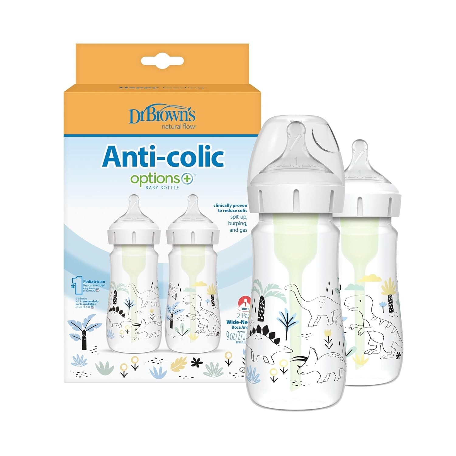 Dr. Brown&rsquo;S Natural Flow&reg; Anti-Colic Options+&trade; Wide-Nec
