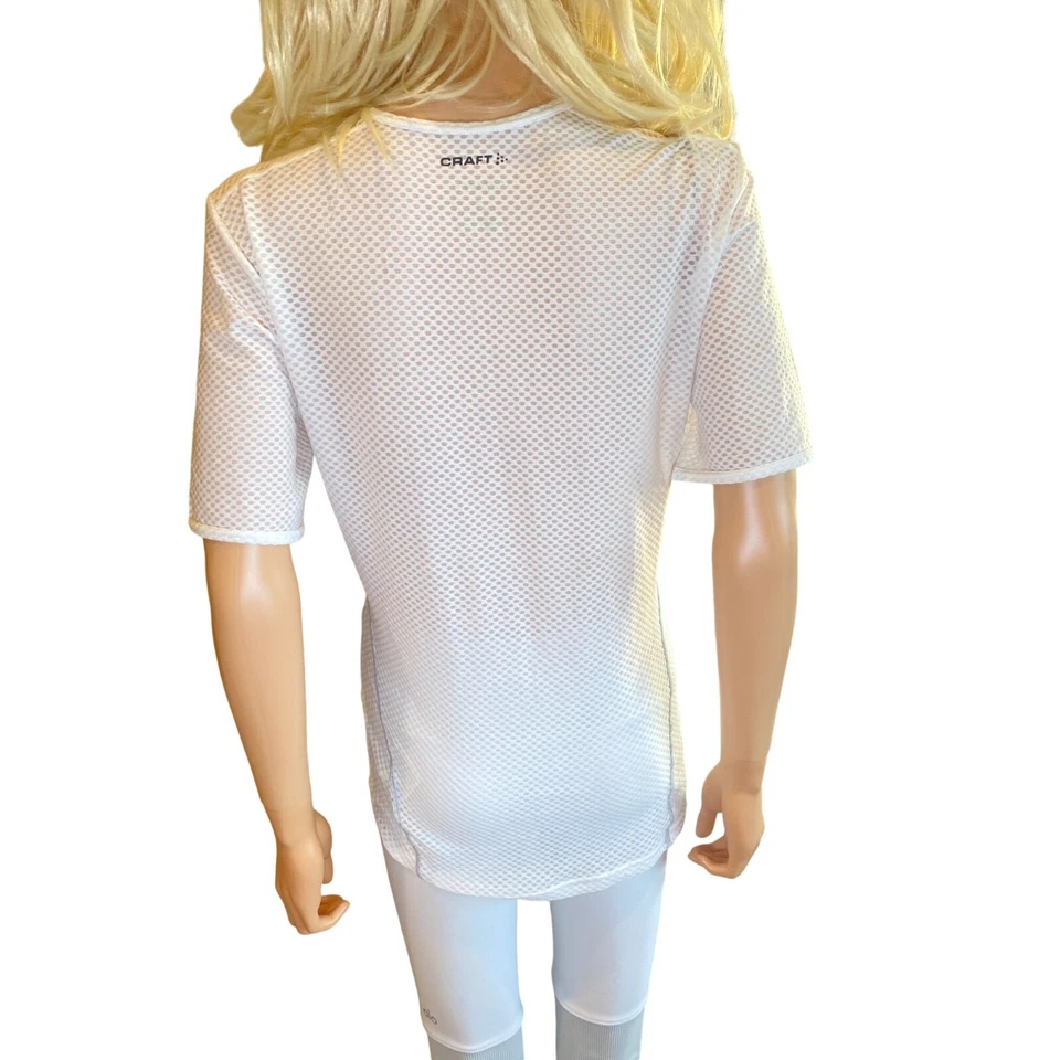 Top de manga corta Craft para mujer L1 Ventilation Active blanco mediano Foto 3 de 4