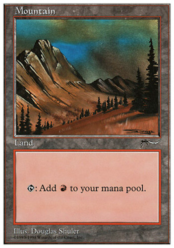 1x] Mountain (Arabian Nights reprint) Played, English