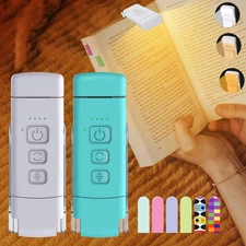 2-Pack Book Lights for Reading at Night, USB Rechargeable Book Light for Reading
