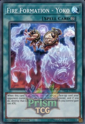 1. Auflage Feuerformation - Yoko Super Rare FIGA-DE030 Yugioh