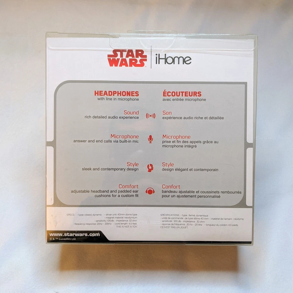 Auriculares Star Wars iHome con micrófono nuevos seguros para niños Foto 2 de 2