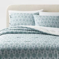 Threshold Boho Yarn Dye Ikat Comforter and Sham Set Deals