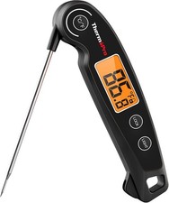 ThermoPro TP605 Instant Read Meat Thermometer Digital for Cooking, Black