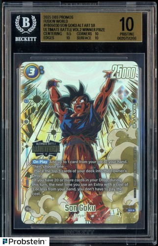 2025 DBS Promos Fusion World Winner Prize #FB05-030 Son Goku Alt Art BGS 10