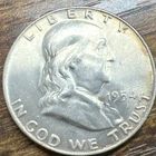 1954-D BU Franklin Half Dollar Full Bell Lines Actual Coin.