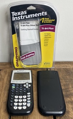 Texas Instruments TI-84 Plus Graphing Calculator with Cover & Original Box/Cords