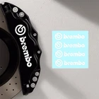 Brembo Caliper Stickers X4 High Quality Brake Decal Sticker White Motorsport