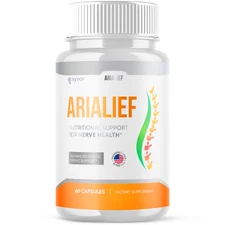AriaLief Brain Pills - Nerve Health & Cognitive Support Supplement - 60 Capsules