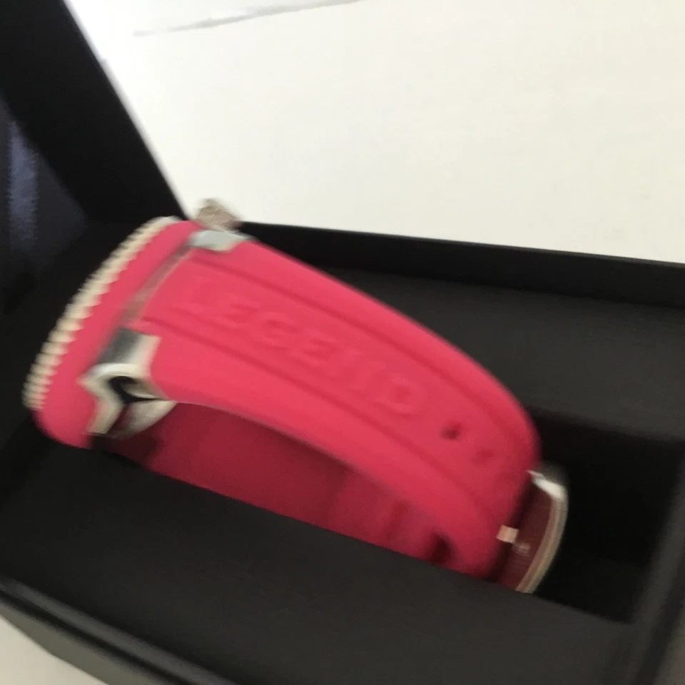 Swiss Legend NEPTUNE Ladies Watch Silicon Band “Sapphitek”Crystal Hot pink color - image 4 of 4