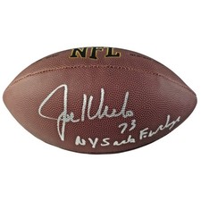Joe Klecko Signed Wilson NFL Football NY Jets HOF Sack Exchange Inscript Proof