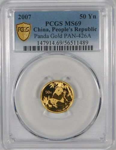 2007 Chinese Gold Panda 1/10 oz — photo from the most recent tracked eBay sale