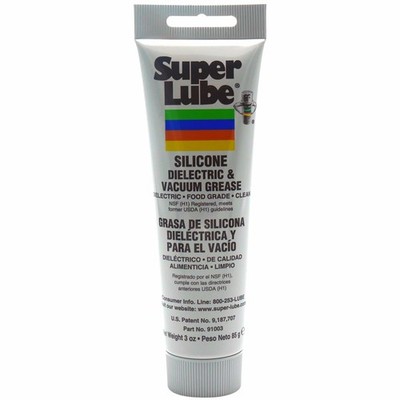 Silicone High-Dielectric Vacuum Grease - 3 oz Tube for Electrical Protection