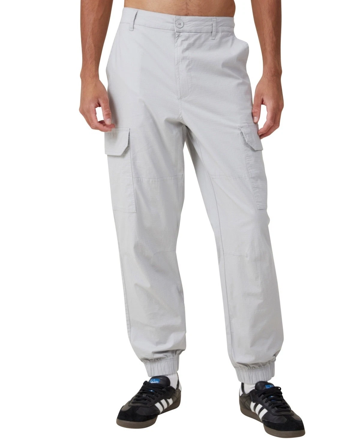 Cotton on Mens Ripstop Jogger Ice Grey Size M